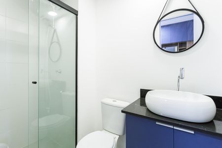 Studio para alugar com 25m², 1 quarto e sem vaga Studio para alugar com 25m², 1 quarto e sem vagaBanheiro