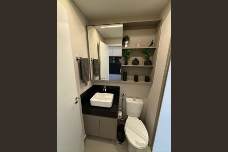 Banheiro de apartamento para alugar com 1 quarto, 27m² em Vila Olímpia, São Paulo