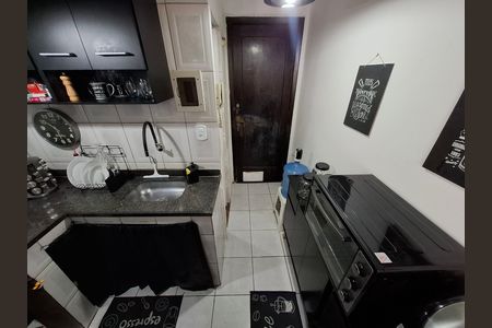 Cozinha  de apartamento à venda com 1 quarto, 26m² em Lapa, Rio de Janeiro