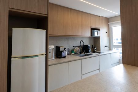 Cozinha de apartamento à venda com 1 quarto, 46m² em Bosque, Campinas
