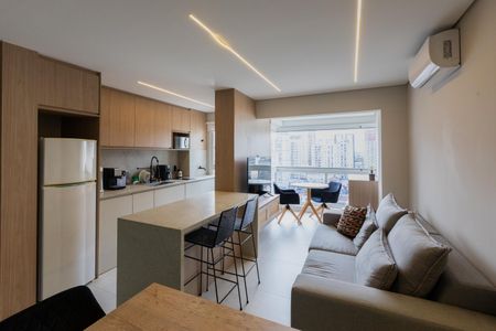 Sala de apartamento à venda com 1 quarto, 46m² em Bosque, Campinas
