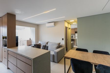 Sala de apartamento à venda com 1 quarto, 46m² em Bosque, Campinas