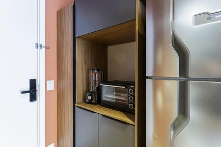Studio para alugar com 28m², 1 quarto e sem vaga Studio para alugar com 28m², 1 quarto e sem vagaCozinha