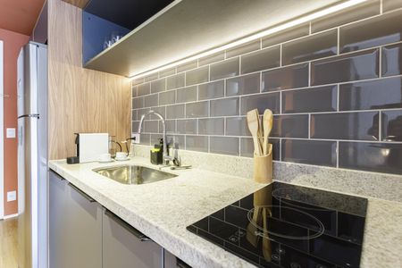 Studio para alugar com 28m², 1 quarto e sem vaga Studio para alugar com 28m², 1 quarto e sem vagaCozinha