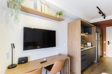 Studio de kitnet/studio para alugar com 1 quarto, 28m² em Indianópolis, São Paulo