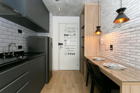 Studio à venda com 26m², 1 quarto e sem vaga Studio à venda com 26m², 1 quarto e sem vagaCozinha