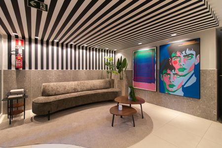 Apartamento para alugar com 33m², 1 quarto e 1 vaga Apartamento para alugar com 33m², 1 quarto e 1 vagaHall social