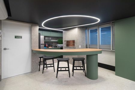Apartamento para alugar com 33m², 1 quarto e 1 vaga Apartamento para alugar com 33m², 1 quarto e 1 vagaÁrea comum - Salão de festas