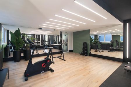 Apartamento para alugar com 33m², 1 quarto e 1 vaga Apartamento para alugar com 33m², 1 quarto e 1 vagaÁrea comum - Academia