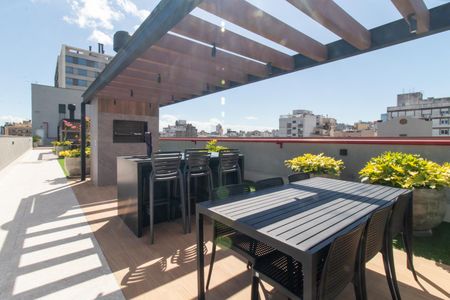 Apartamento para alugar com 33m², 1 quarto e 1 vaga Apartamento para alugar com 33m², 1 quarto e 1 vagaÁrea comum - Churrasqueira