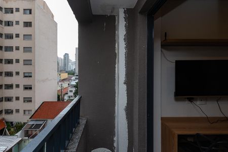 Studio para alugar com 37m², 1 quarto e sem vagaVaranda