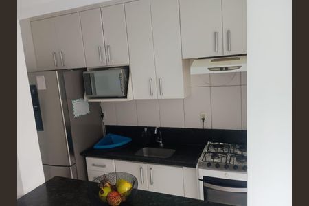 Cozinha de apartamento à venda com 2 quartos, 56m² em Chácara Agrindus, Taboão da Serra