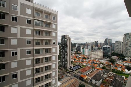 Vista da Varanda de kitnet/studio à venda com 1 quarto, 25m² em Pinheiros, São Paulo