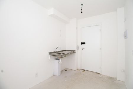 Sala e Cozinha de kitnet/studio à venda com 1 quarto, 25m² em Pinheiros, São Paulo