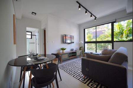 Sala de apartamento para alugar com 1 quarto, 40m² em Centro, Florianópolis
