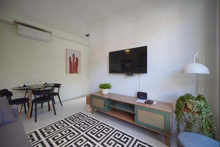 Sala de apartamento para alugar com 1 quarto, 40m² em Centro, Florianópolis