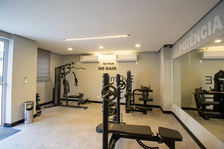 Apartamento para alugar com 38m², 2 quartos e sem vaga Apartamento para alugar com 38m², 2 quartos e sem vagaÁrea comum - Academia