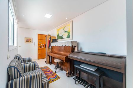 Sala de apartamento à venda com 2 quartos, 69m² em Vila Scarpelli, Santo André