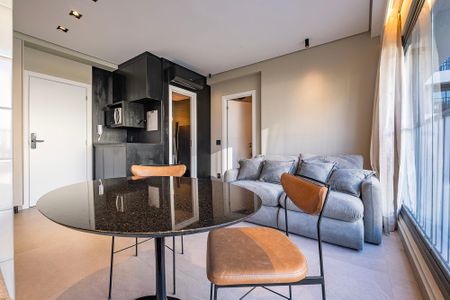 Sala/Cozinha de apartamento para alugar com 1 quarto, 45m² em Pinheiros, São Paulo