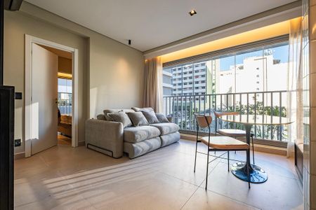 Sala/Cozinha de apartamento para alugar com 1 quarto, 45m² em Pinheiros, São Paulo