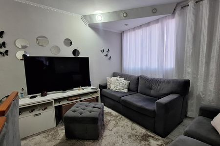 Sala de apartamento à venda com 2 quartos, 55m² em Jardim Alvorada, Santo André