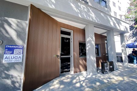 Studio à venda com 29m², 1 quarto e sem vagaFachada com Plaquinha
