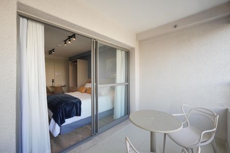 Studio à venda com 32m², 1 quarto e sem vagaVaranda
