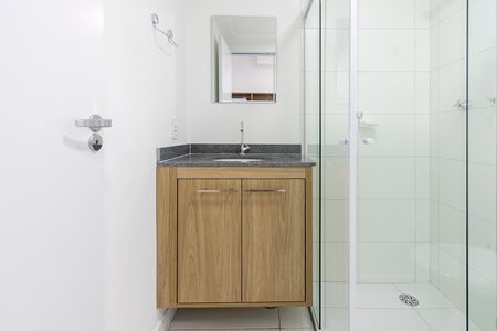 Studio para alugar com 25m², 1 quarto e sem vaga Studio para alugar com 25m², 1 quarto e sem vagaBanheiro