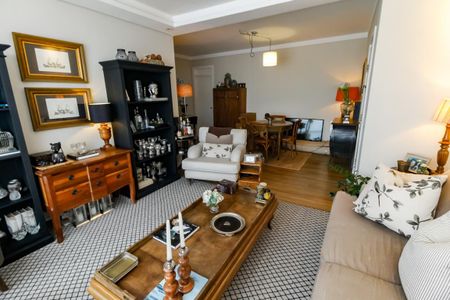 Sala de apartamento à venda com 3 quartos, 117m² em Real Parque, São Paulo