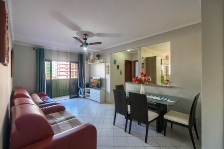 Sala de apartamento para alugar com 1 quarto, 62m² em Canto do Forte, Praia Grande