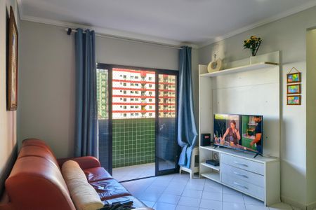 Sala de apartamento para alugar com 1 quarto, 62m² em Canto do Forte, Praia Grande