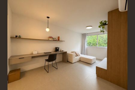 Apartamento para alugar com 58m², 1 quarto e 2 vagasSala