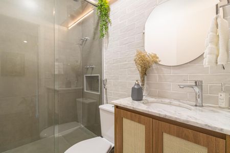 Apartamento para alugar com 80m², 2 quartos e 1 vaga Apartamento para alugar com 80m², 2 quartos e 1 vagaBanheiro Social