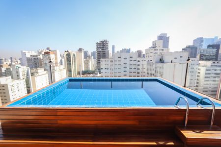 Área comum - Piscina de apartamento à venda com 1 quarto, 49m² em Cerqueira César, São Paulo