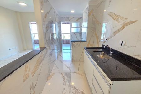 Cozinha de apartamento para alugar com 2 quartos, 90m² em Vila Balnearia, Praia Grande