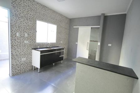 Sala/Cozinha  de casa para alugar com 1 quarto, 45m² em Jardim Maria Cecilia, São Bernardo do Campo