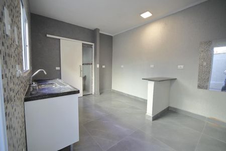 Sala/Cozinha  de casa para alugar com 1 quarto, 45m² em Jardim Maria Cecilia, São Bernardo do Campo