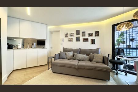 Sala de apartamento à venda com 1 quarto, 40m² em Itaim Bibi, São Paulo
