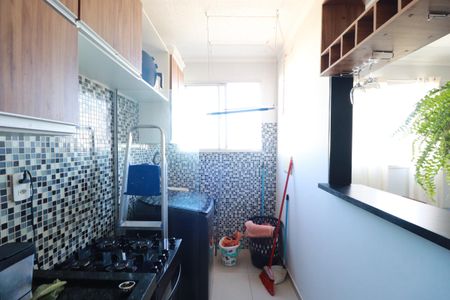 Cozinha  de apartamento para alugar com 2 quartos, 49m² em Parque Sao Sebastiao, Ribeirão Preto