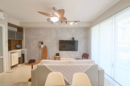 Sala de apartamento para alugar com 2 quartos, 80m² em Tortuga, Guarujá
