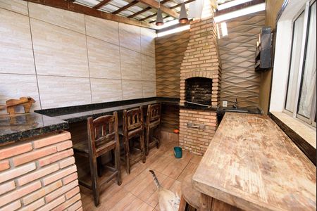 Área comum - Churrasqueira de casa à venda com 2 quartos, 116m² em Itaipu, Contagem