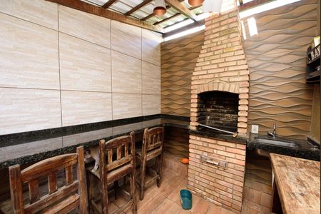 Área comum - Churrasqueira de casa à venda com 2 quartos, 116m² em Itaipu, Contagem