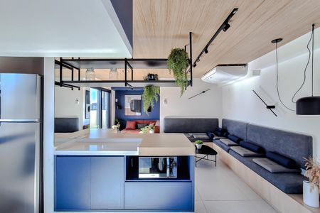 Studio para alugar com 19m², 1 quarto e sem vaga Studio para alugar com 19m², 1 quarto e sem vagaÁrea comum - Salão de festas