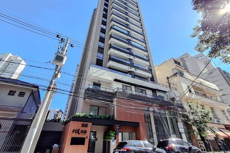 Studio para alugar com 19m², 1 quarto e sem vaga Studio para alugar com 19m², 1 quarto e sem vagaFachada com Plaquinha
