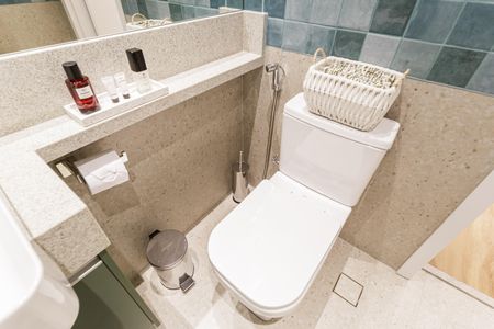 Studio para alugar com 27m², 1 quarto e sem vaga Studio para alugar com 27m², 1 quarto e sem vagaBanheiro