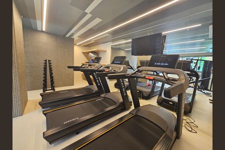 Studio à venda com 24m², 1 quarto e sem vaga Studio à venda com 24m², 1 quarto e sem vagaSala de ginástica com equipamentos de alta qualidade e iluminação adequada.