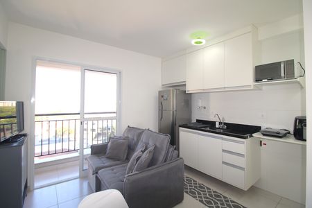 Sala / Cozinha de apartamento para alugar com 1 quarto, 29m² em Vila Pauliceia, São Paulo