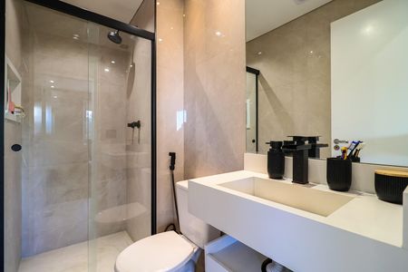 Apartamento à venda com 55m², 2 quartos e 1 vaga Apartamento à venda com 55m², 2 quartos e 1 vagaBanheiro social