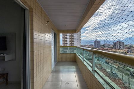 Sacada  de apartamento para alugar com 1 quarto, 52m² em Vila Caiçara, Praia Grande