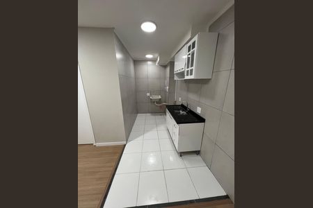 Cozinha de apartamento para alugar com 2 quartos, 32m² em Jardim Caravelas, São Paulo